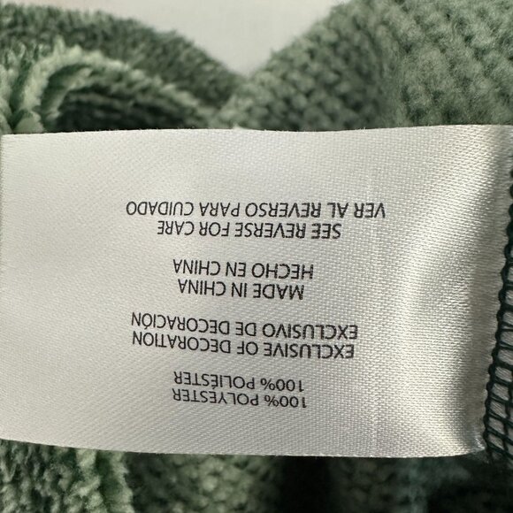 Eddie Bauer Womens M Green Pullover Sweater Fleece Button-Up Collar Medium - Picture 5 of 6